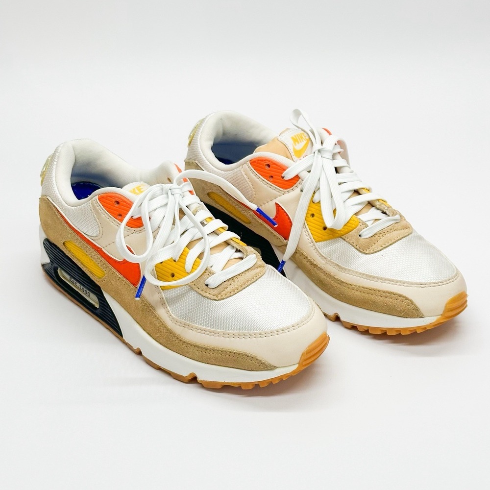 Nike Men’s Air Max Sneakers White Orange Yellow Tan